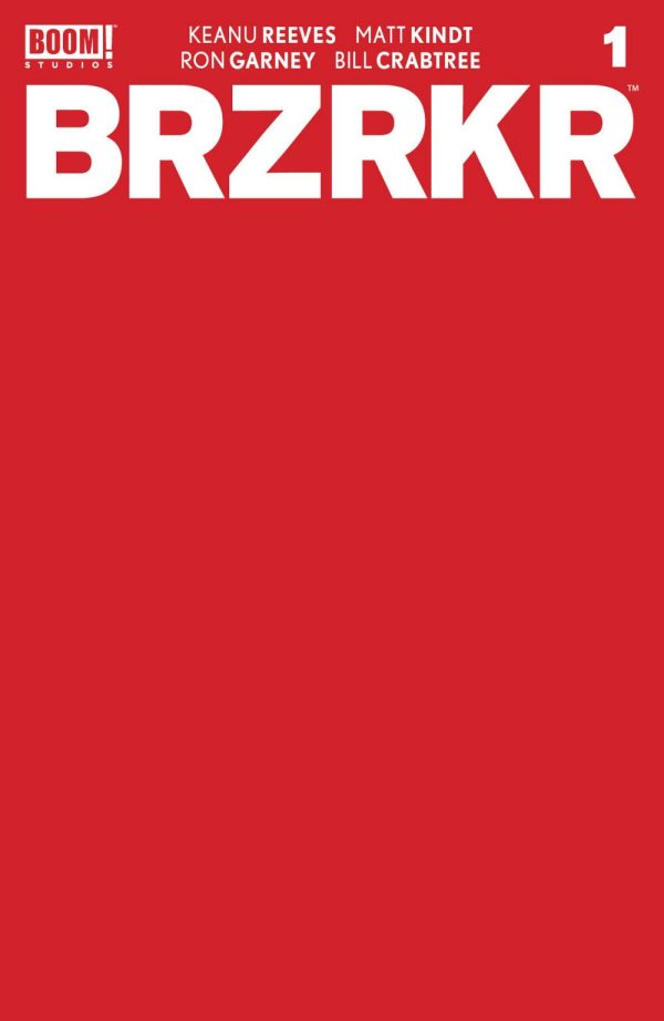 Brzrkr (Berzerker) #1 Cvr F 10 Copy Red Blank Sketch Var For Cheap